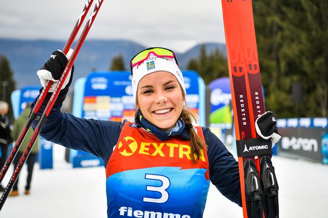 Även Falköpingsfödda Johanna Hagström, som precis missade uttagningen till OS, startar i Skövde. 
Foto: Maxim Thore / BILDBYRÅN