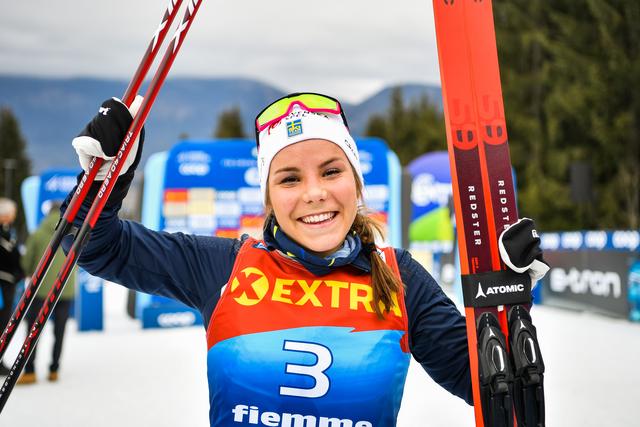 Även Falköpingsfödda Johanna Hagström, som precis missade uttagningen till OS, startar i Skövde. 
Foto: Maxim Thore / BILDBYRÅN