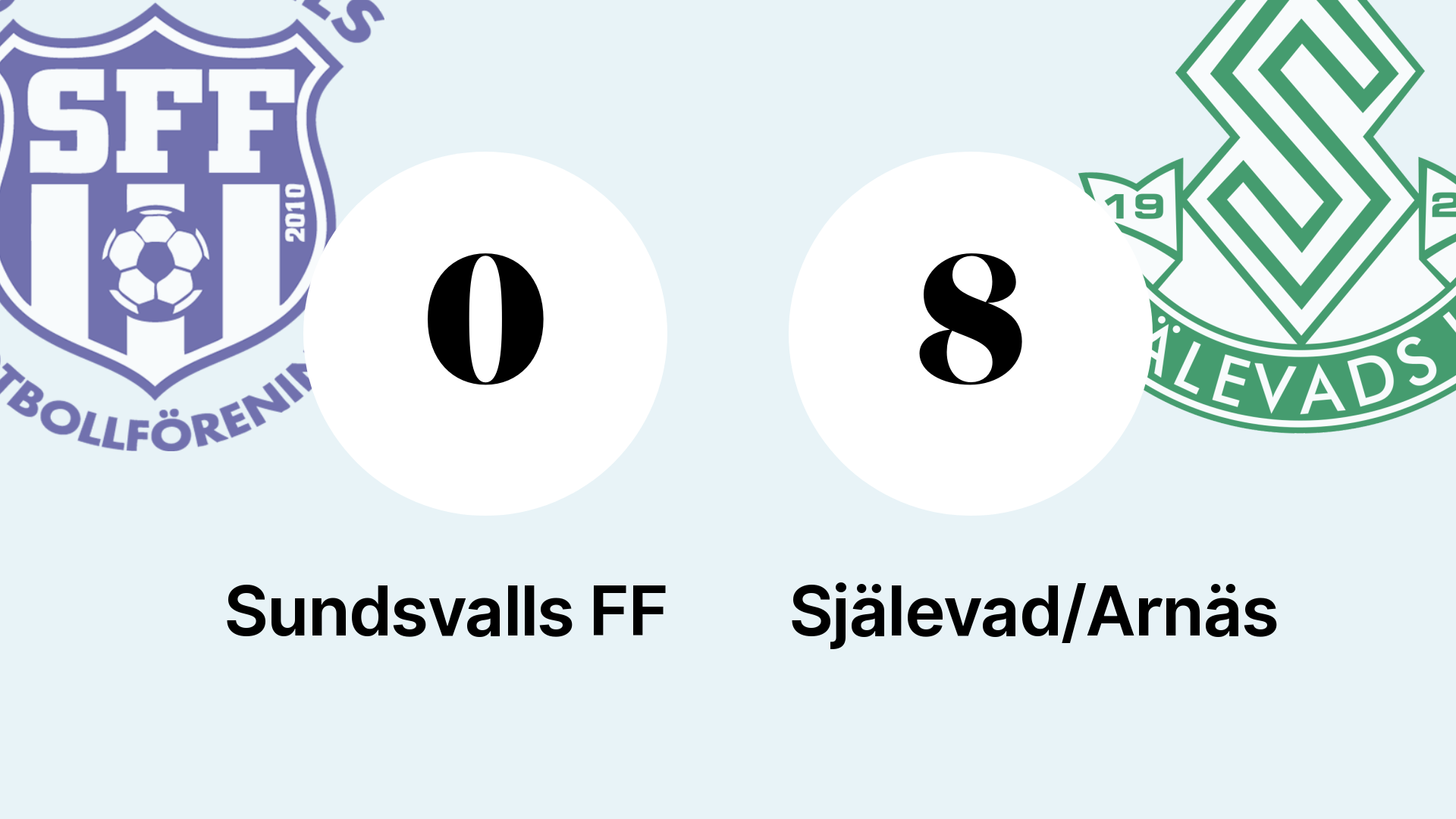 Själevad/Arnäs Dominates Sundsvalls FF with 8-0 Victory