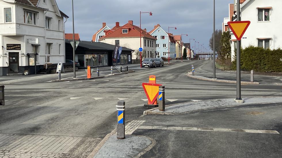Bilister på Vättergatan i Huskvarna har numera väjningsplikt gentemot trafik på Torsgatan.
