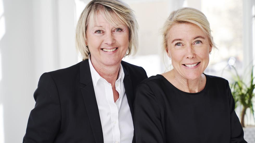 Helen Einarson Lundin och Jeanette Boström, grundarna till Ny Position. Foto: Pressbild.