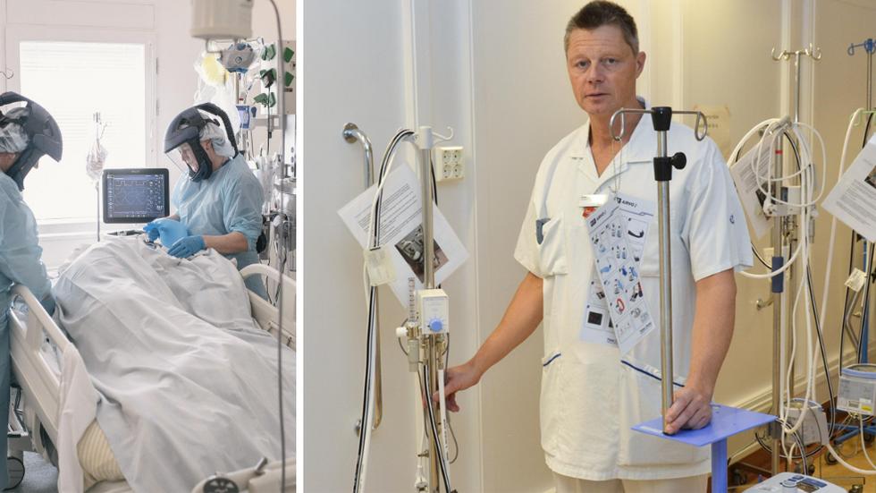 Jesper Svefors, infektionsöverläkare på Länssjukhuset Ryhov, säger att man i april och maj inte såg lika många patienter som gått direkt från akuten till covid-iva.