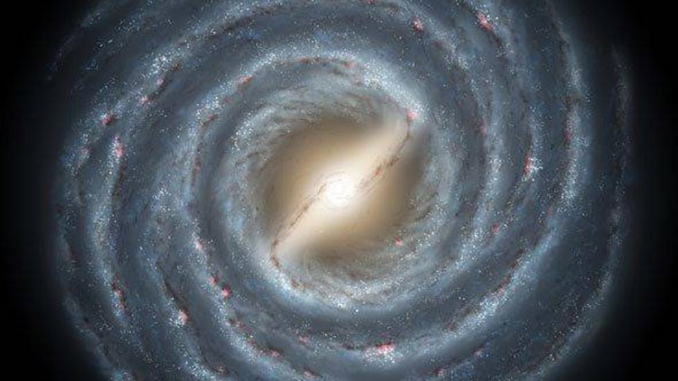 En anhopning av galaxer, ett så kallat superkluster, drar till sig vår egen galax Vintergatan och ett flertal andra. På bilden en så kallad spiralgalax.