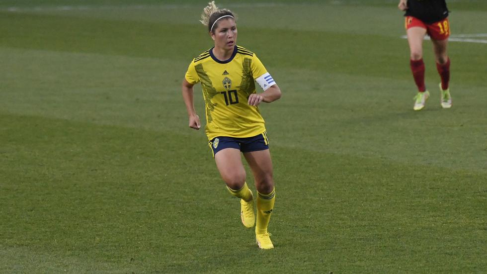 Loreta Kullashis Sverige spelade under måndagskvällen mot Spanien på Stadsparksvallen. En match som slutade mållöst.
