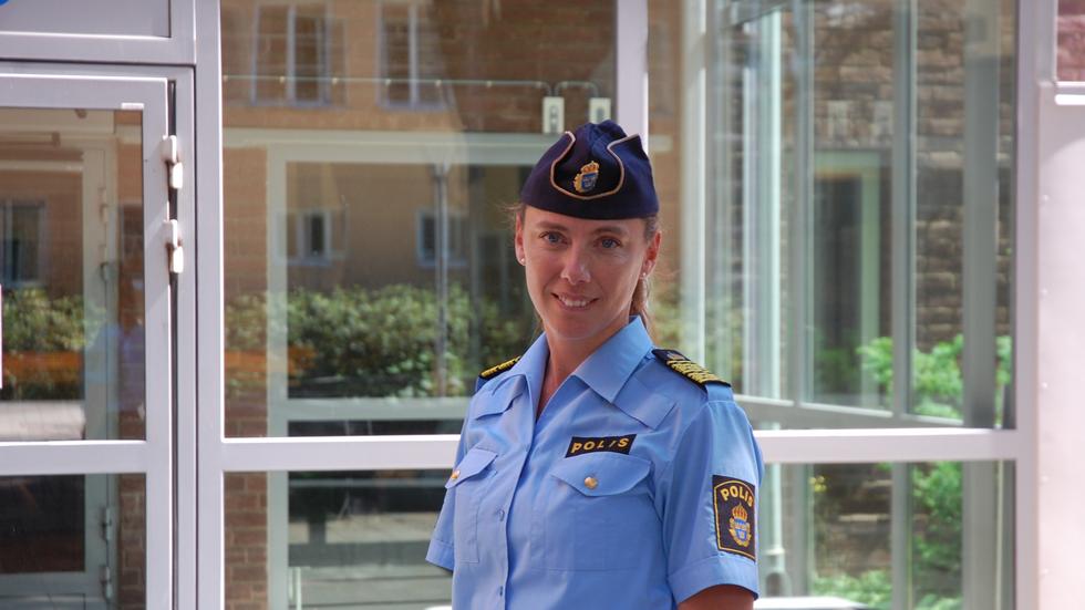 Polisområdeschef Malena Grann är nöjd med att Jönköpings län har kunnat försäkra sin polisverksamhet under år 2020.