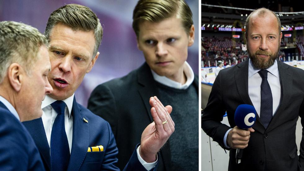 Petter Rönnqvist (till höger) riktar skarp kritik mot HV71.  Foto: Petter Arvidson / BILDBYRÅN