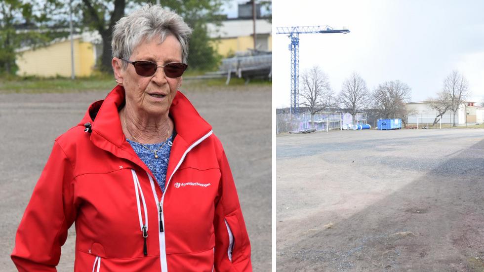 Här, väster om Oxhagsskolan på Öxnehaga, vill Jönköpings kommun bygga ett nytt sportcenter. En satsning som flera närboende nu protesterar mot: ”Vi är inte emot idén, men vi hade gärna sett att det byggs på en annan plats”. 