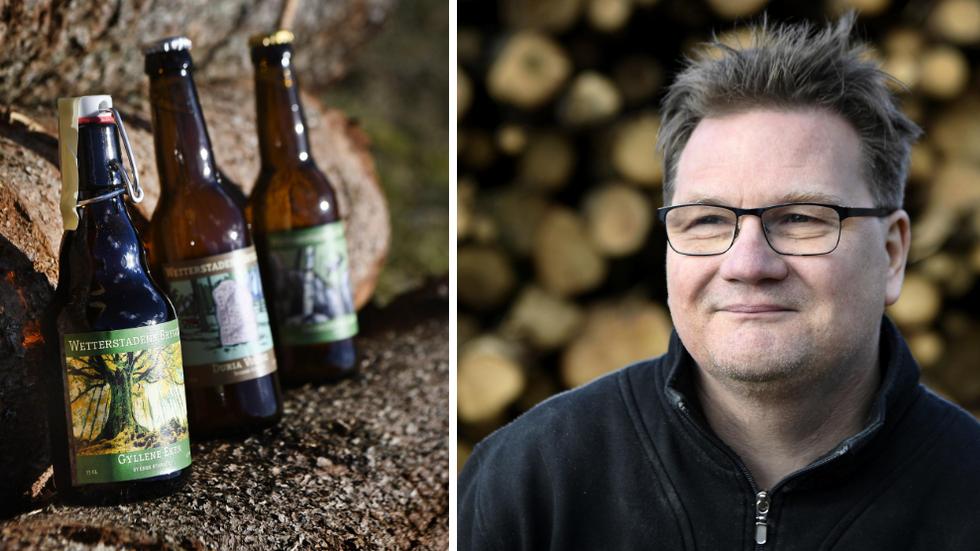 Åke Svensson driver ölbryggeriet Wetterstadens bryggeri.