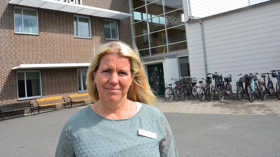 Emma Davidsson, rektor på Alléskolan i Habo. 