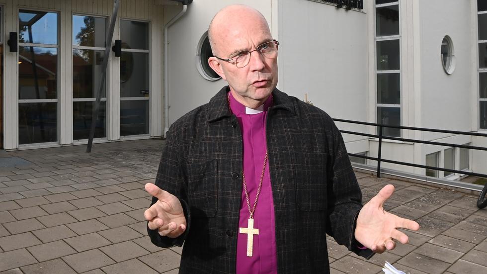 Fredrik Modéus, biskop i Växjö stift, besökte Bankeryd på tisdagen. Han ville bland annat lyfta fram betydelsen av att rösta i kyrkovalet på söndag. 