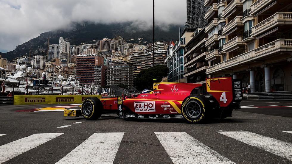 Gustav Malja körde till sig en plalplats på Monacos mytomspunna gator. Foto: FIA Formula 2