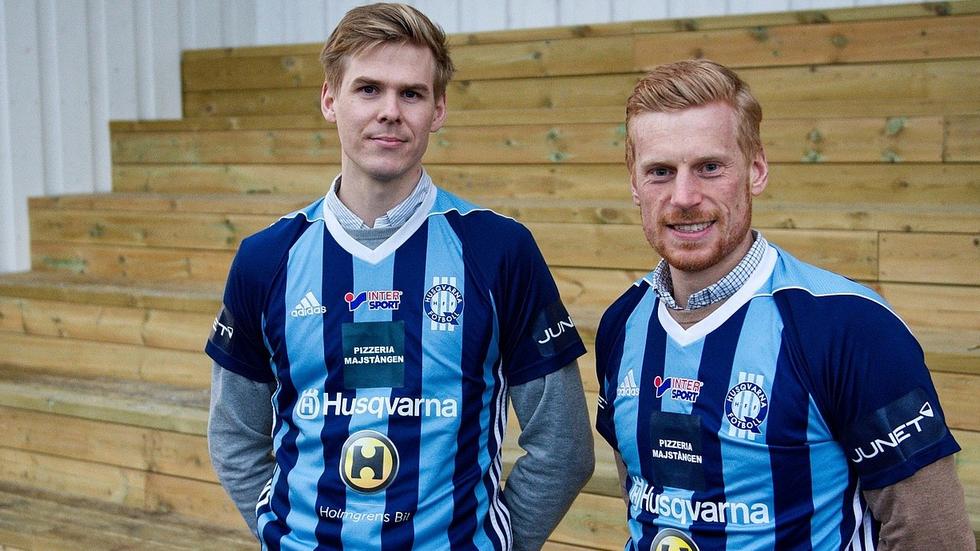 Didric Andersson och Simon Klänge kommer att spela för HFF under säsongen 2021. Foto: Joakim Edvinsson/Husqvarna FF