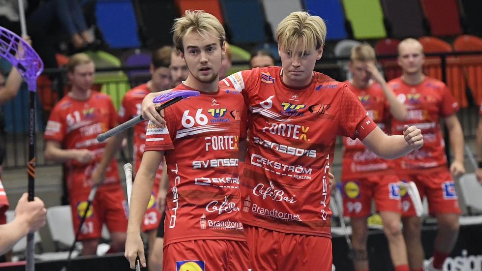 Hannes och Joel Nyström, båda målskyttar mot Linköping.
