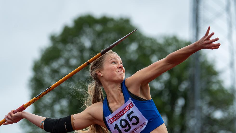 Matilda Elfgaard är en av tre före detta haboiter som ska tävla för Sverige i Finnkampen 2021. Foto: Mathias Bergeld/Bildbyrån