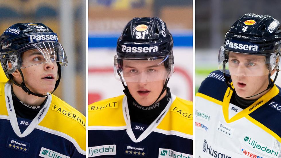 Jonathan Wikström, Oskar Olausson och Emil Andrae har samtliga framträdande roller i sina lag i Allsvenskan. Foto: Bildbyrån