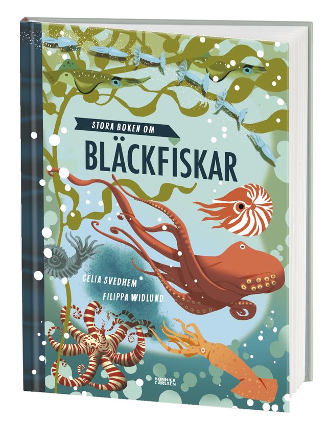 6-9 år: ”Stora boken om bläckfiskar” av Celia Svedhem och Filippa Widlund.