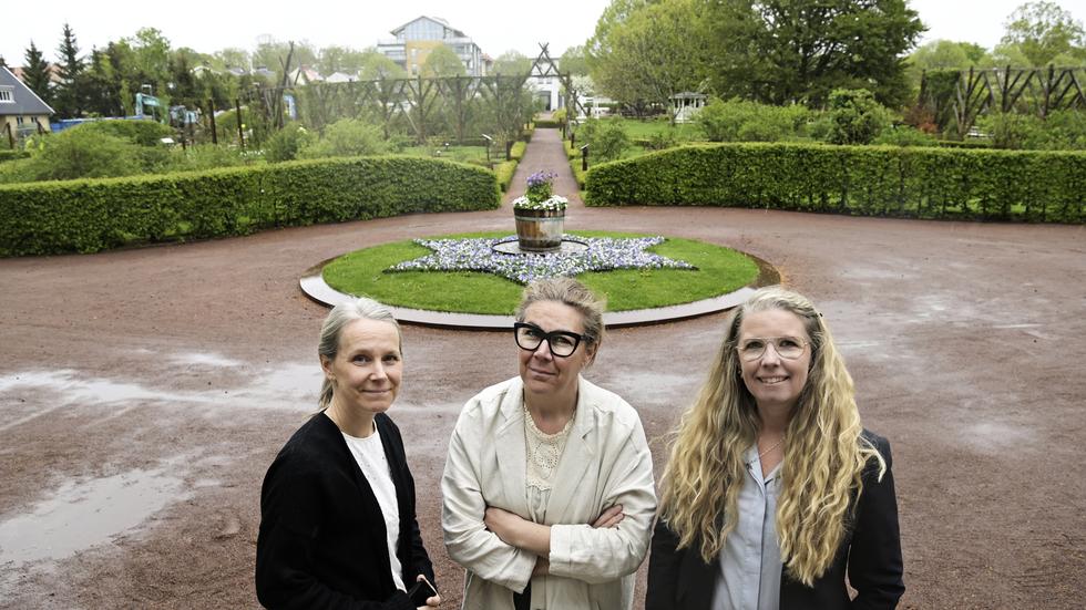 Camilla Lagerstedt, Annefrid Sjöman och Anna Lax ser fram emot sommaren vid Rosenlunds herrgård.