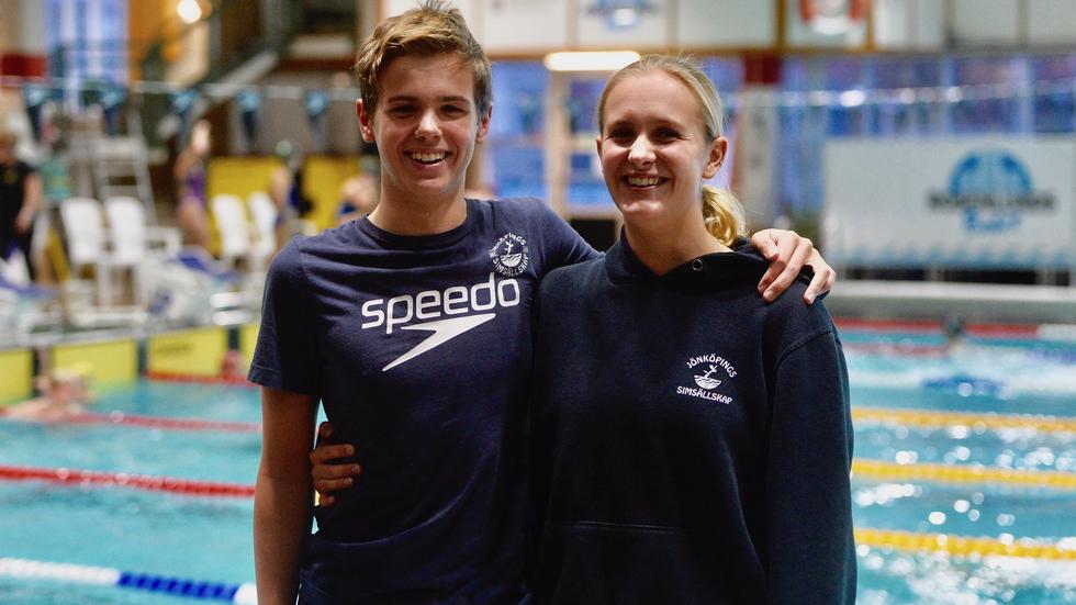Syskonen Anton och Annie Hegmegi tog båda SM-medaljer på onsdagen. Bilden är tagen vid ett tidigare tillfälle. 