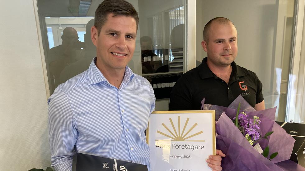 Skillingarydsföretaget med Rickard Nordin och Tobias Abrahamsson är Årets företagare i Vaggeryds kommun.