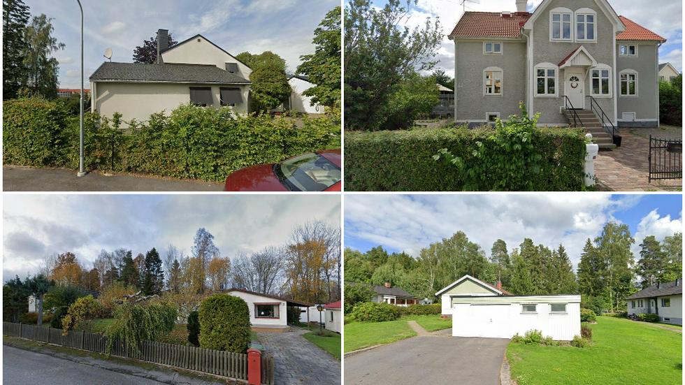 Ingenjörsgatan 1, Vallnäsvägen 19, Ekebergsvägen 5 och Östanbergsvägen 34. Montage, Google Streetview