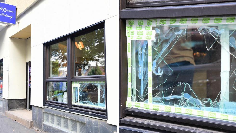 Löfgrens salong på Erik Dahlbergsgatan i Huskvarna har drabbats av inbrott.