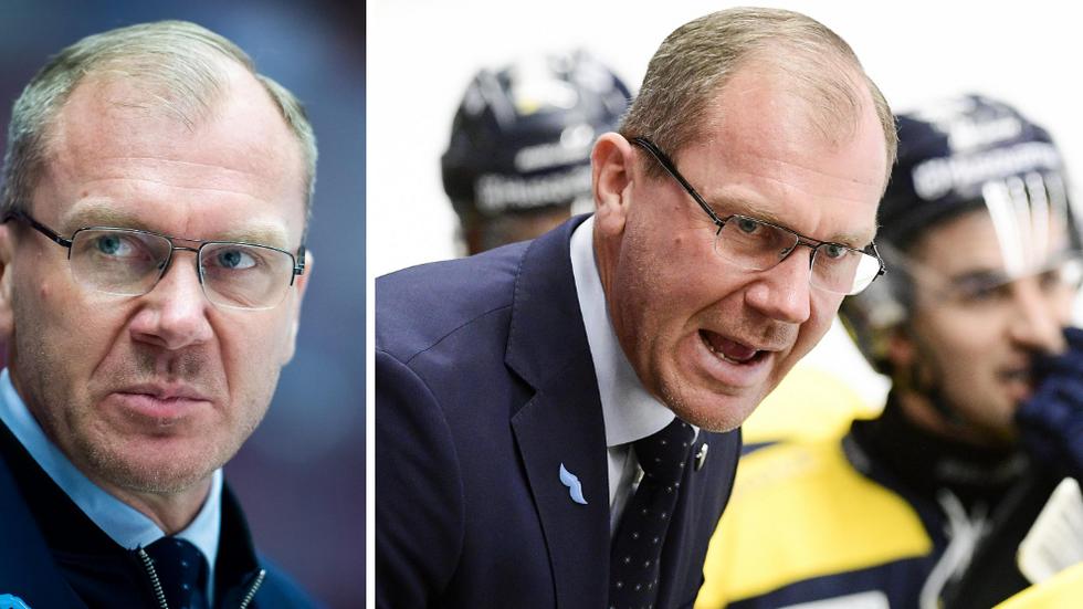 Johan Lindbom, till höger i HV:s bås, är enligt SportExpressen klar som ny klubbdirektör för HV71.