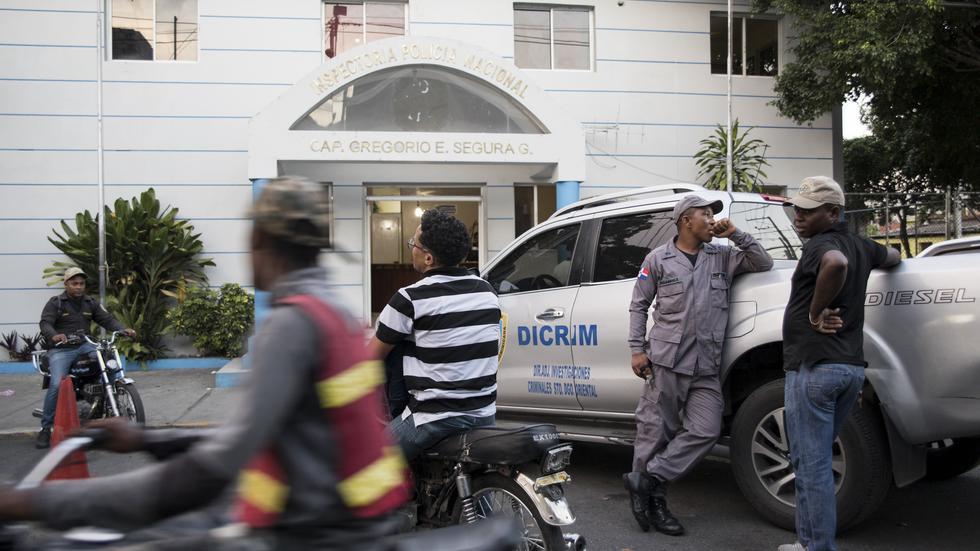 Polisstation i Dominikanska republikens huvudstad Santo Domingo. Foto: Tatiana Fernandez/TT/AP