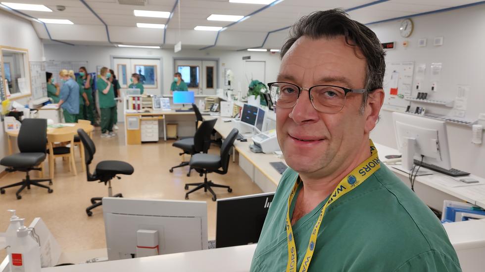 Fredrik Hammarsköld är överläkare på intensivvårdsavdelningen på Länssjukhuset Ryhov. 