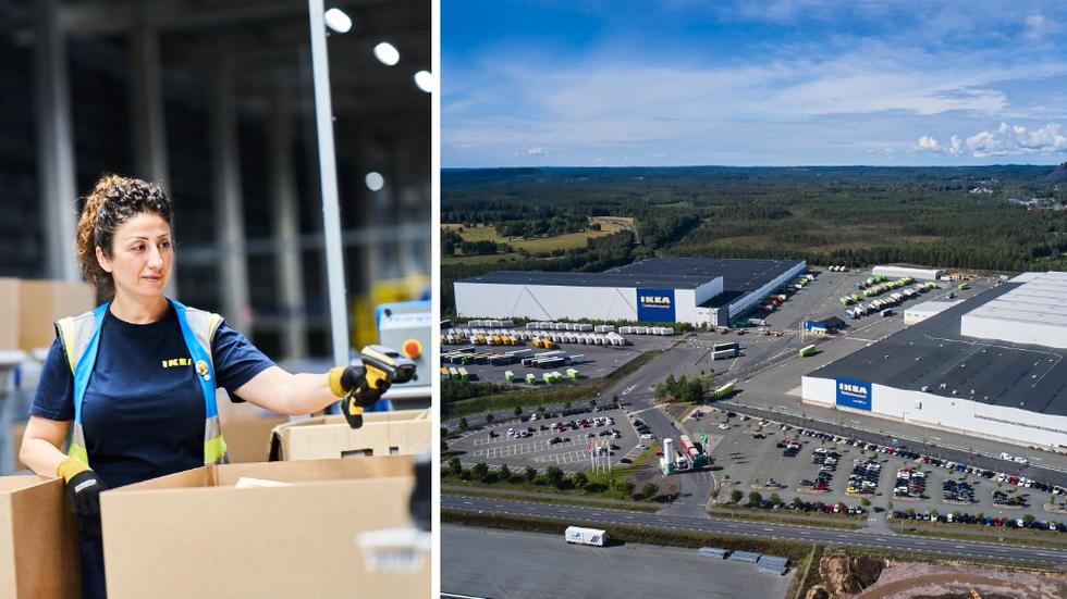 Ikeas Nordenlager ligger på Torsviksområdet strax söder om Jönköping (Logpoint South Sweden). Foto: Pressbilder