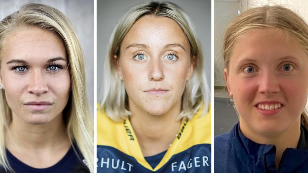 Ebba Berglund, Hanna Olsson och Felizia Wikner Zienkiewicz är tre av HV-spelarna som ska spela OS-kval för Damkronorna framöver.