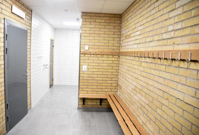 Det är tomma omklädningsrum i Idrottshuset i Jönköping. Arkivbild.