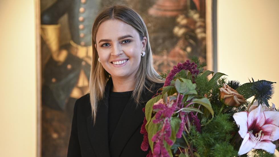 Sofia Dalén, uppvuxen i Jönköping, tänker satsa på mycket blommor och färg på sitt julbord.