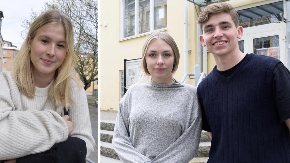 Thea Öjeheim, Clara Aidell och Petrus Andersson på Per Brahe-gymnasiet tycker att det är tråkigt, men inte speciellt oväntat, att hälften av tjejerna i tvåan uppger att de har råkat ut för sexuellt ofredande av något slag. 