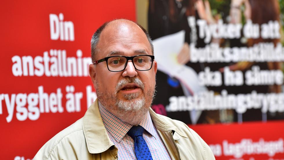 Karl-Petter Thorwaldsson (S) har tillträtt som ny näringsminister. Han har var ordförande i LO mellan 2012 och 2020. Foto: Jonas Ekströmer/TT