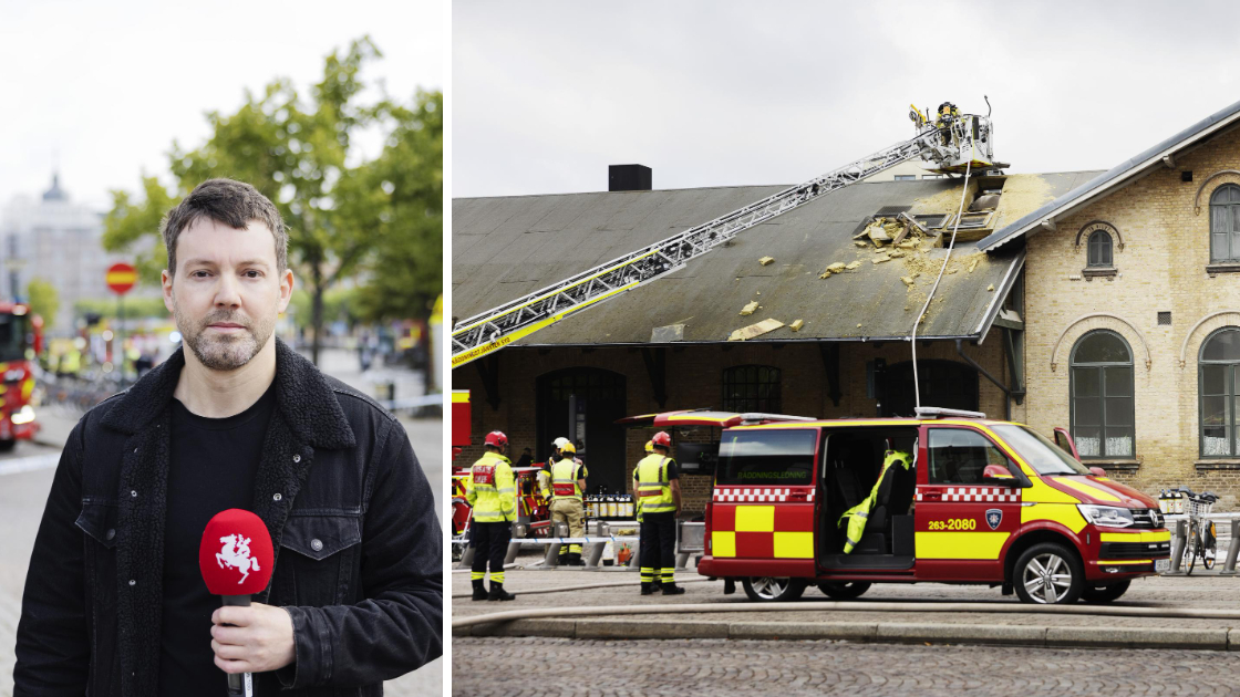 Brandattentat Mot Kafé Vid Lund C – Personer Sågs Springa Från Platsen – HD