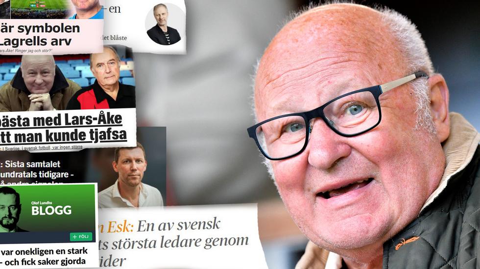 Många medier skriver till Lars-Åke Lagrells minne.