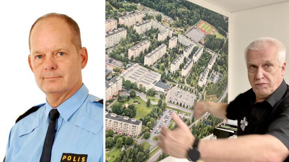 Mickael Backman, Chef polisområde Södermanland, försvarar sig mot 
Peter Magnussons kritik.