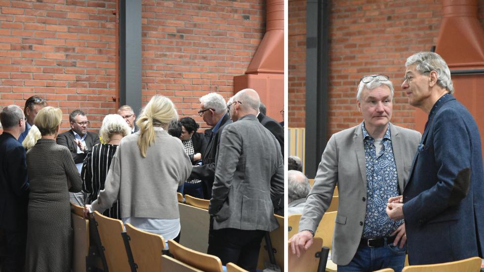KD och M har möte. Mats Weidman (MP) och Ingvar Åkerberg (L) i diskussion. 
