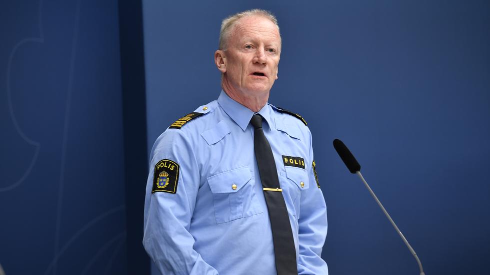 Per Engström, kommenderingschef för den nationella särskilda händelsen drönare vid Polismyndigheten. Arkivbild.