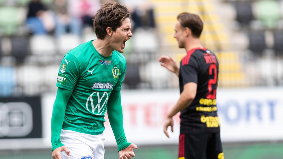 Robin Book gjorde 1–0 för J-Södra mot Östersund redan i tredje minuten och fler mål blev det inte i matchen.