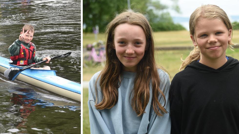 Kompisarna Molly Fältskog, 11 och Lilly Kaiding, 12, ville ha något roligt att göra under sommarlovet – så de anmälde sig till Huskvarna kanotklubbs kanotskola: ”Det är inte omöjligt att vi kommer fortsätta att paddla efteråt”. 