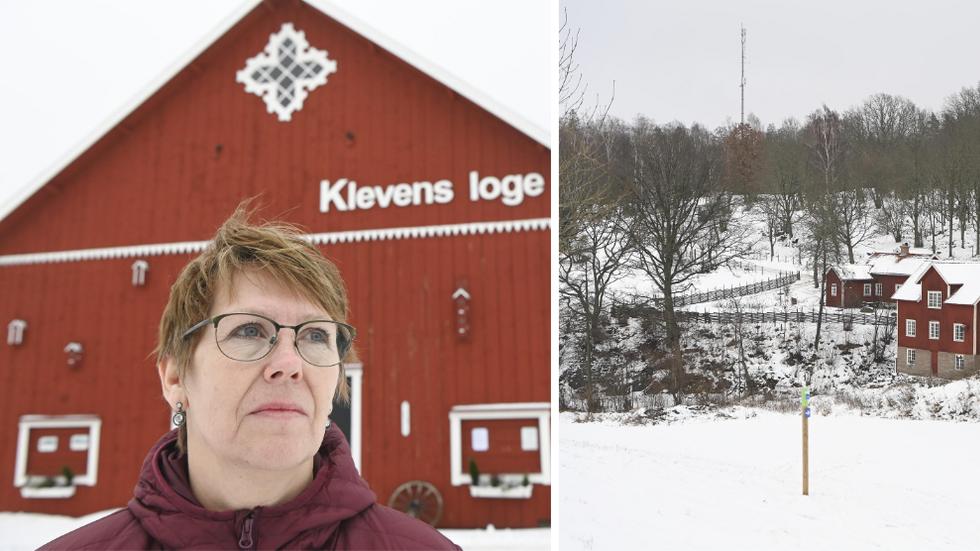 Gunilla Karlsson, Klevens Loge. Hon, liksom fler boende, är djupt oroade över att gruvplanerna kan förverkligas. 