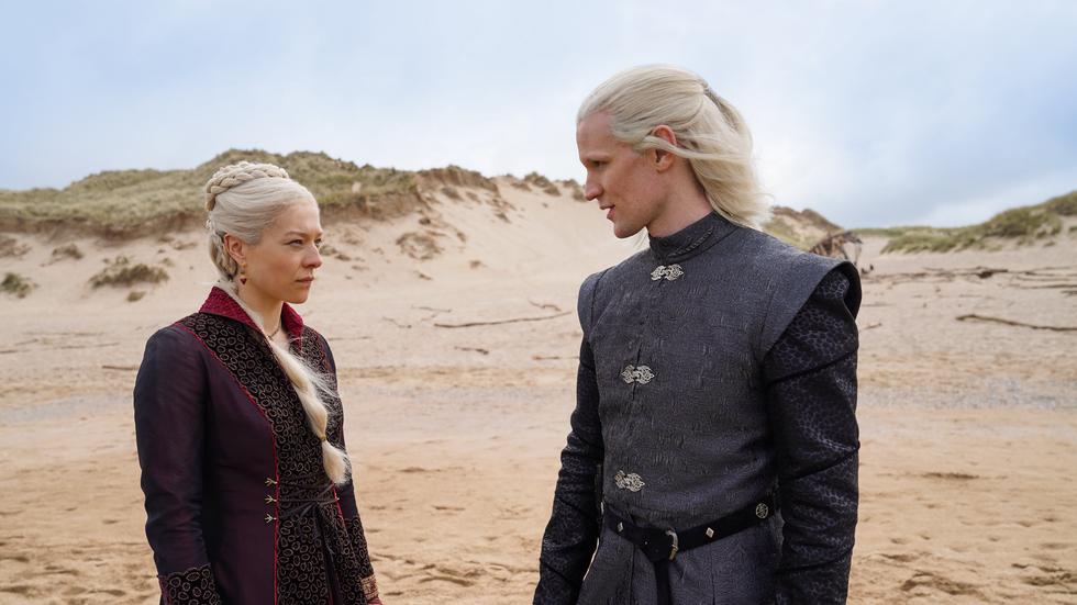 "Game of thrones"-världen är tillbaka. "House of the dragon" utspelas 200 år före den ursprungliga serien och följer Targaryen-släkten. 
Pressbild: HBO Max