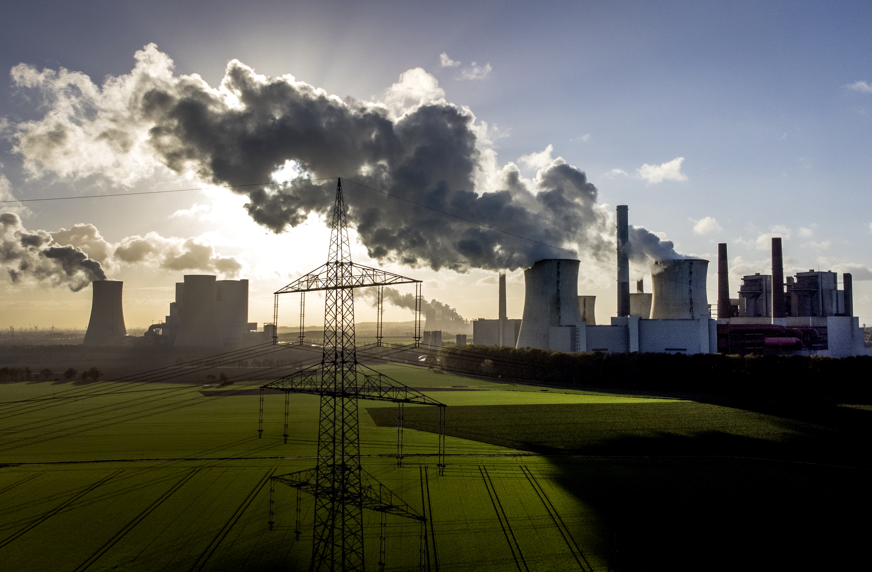 EU ska vara klimatneutralt till 2050. På bilden ett tyskt koleldat kraftverk. Arkivbild.
