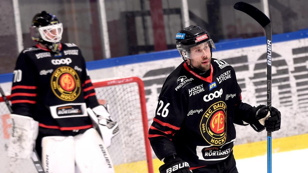 Christoffer Persson har hittills den här säsongen spelat 27 matcher och producerat åtta poäng för HC Dalen. 