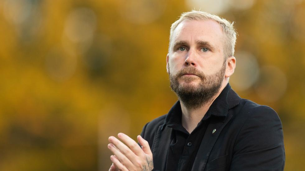 J-Södras tränare Patric Jildefalk efter matchen mot IFK Värnamo.