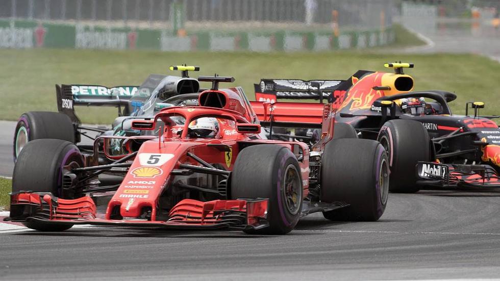 Ferraris Sebastian Vettel vann Kanadas grand prix efter ledning från start till mål.