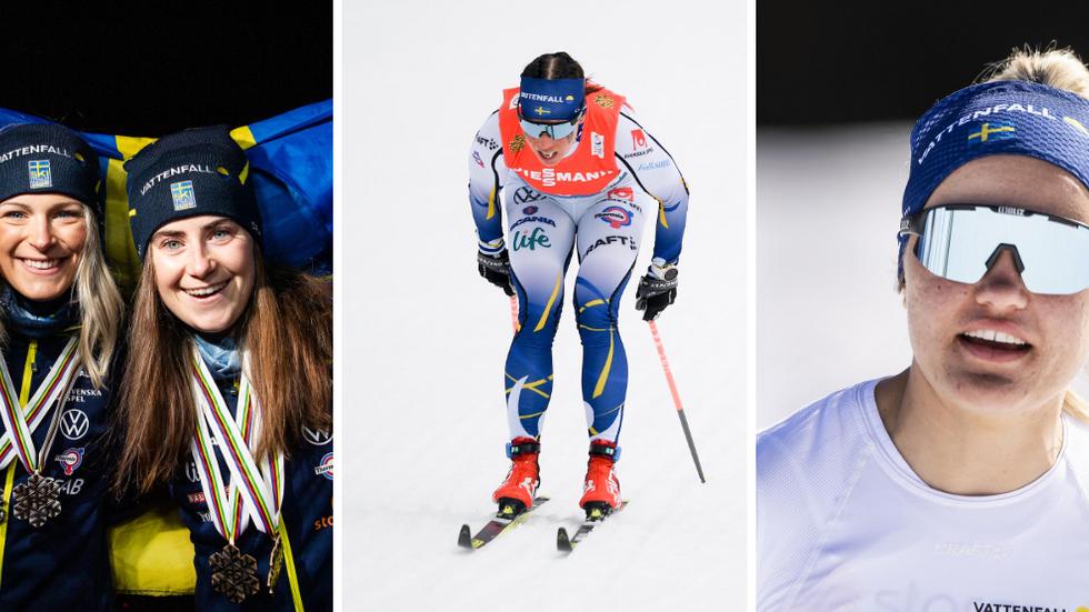 Frida Karlsson, Ebba Andersson, Charlotte Kalla och Linn Svahn är några av längdstjärnorna som är anmälda till helgens tävlingar som vi sänder.
