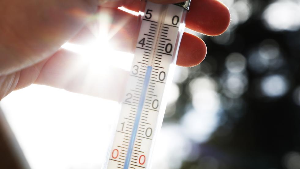 I slutet av juli sattes värmerekord i Jönköping med 35,3 grader. 
Foto: Erik Johansen / TT
