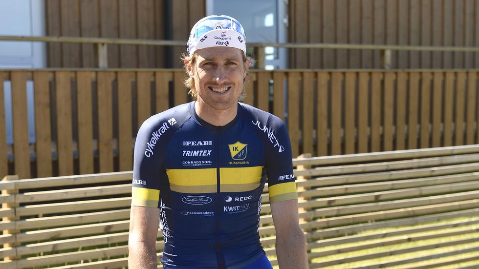 Tobias Ludvigsson, IKHP, blev femma i linjeloppet i landsvägscyklingens SM.